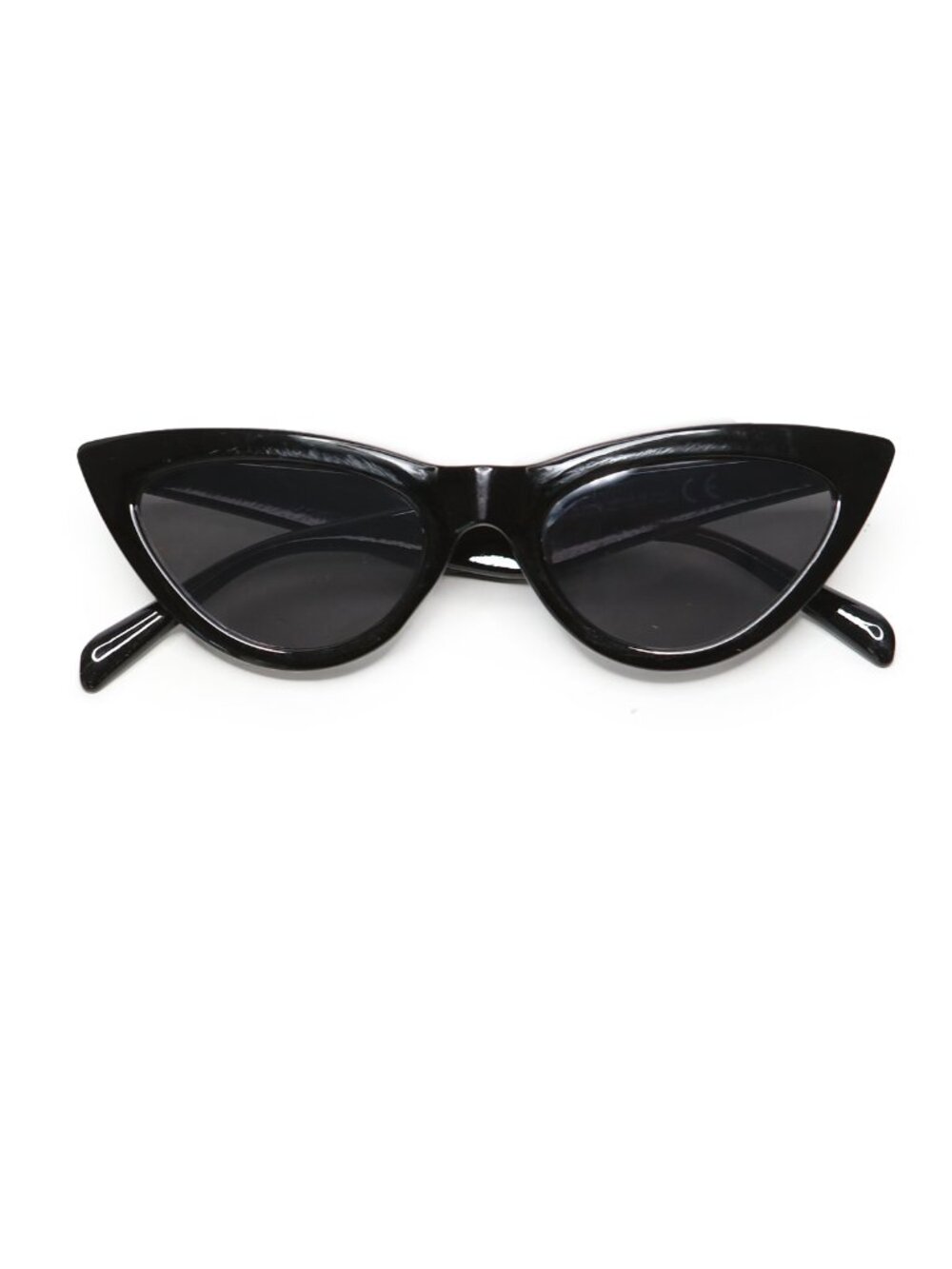 H&M Black Cat Eye Sunglasses Vintage Retro Chic Style Minimalist Shades